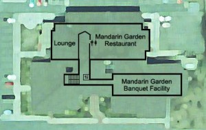 Map of the second floor of the Big Bear Airport terminal building.